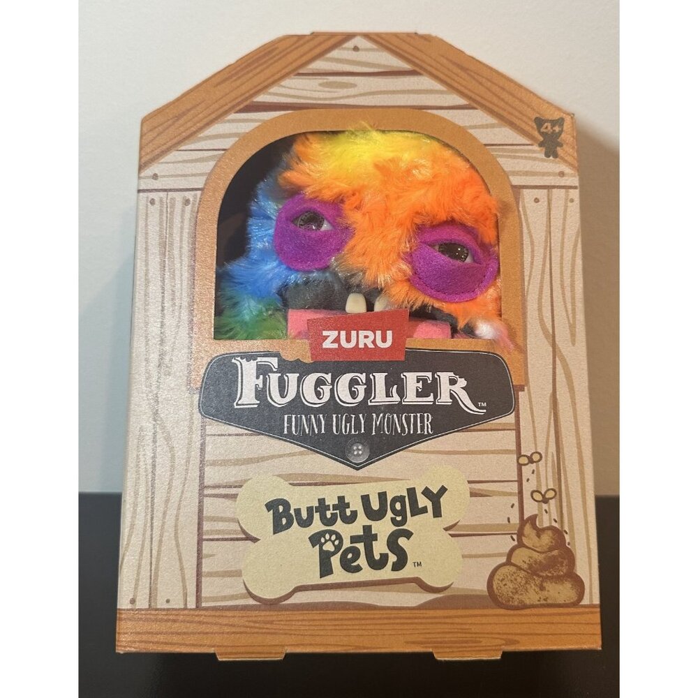 New in Box Zuru Plush Fuggler Butt Pets Ugly Cheeky Chonky Guinea Pig 9"‎